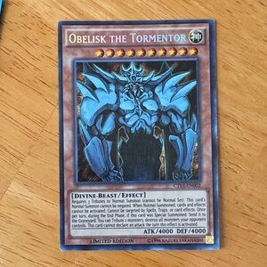 Obelisk the Tormentor Yu-Gi-Oh! Card - Divine Beast approx 2016 Very Good